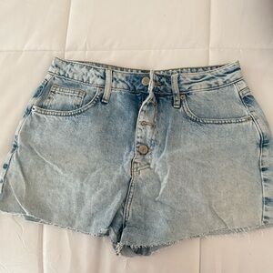 Forever 21 Blue Jean Shorts Distressed Vintage Style